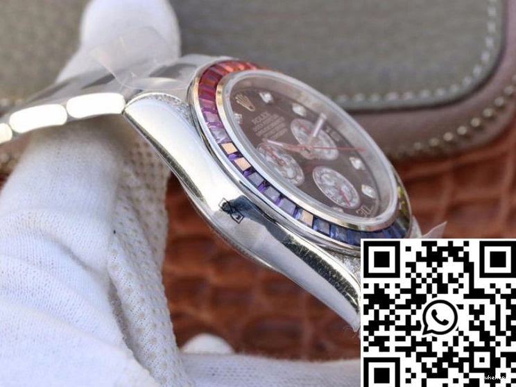 Rolex Cosmograph Black 116595RBOW BL Factory Rainbow Dial Daytona 0206